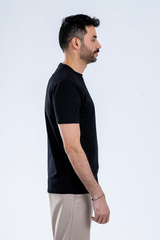 jersey t-shirt 100% premium cotton - Black