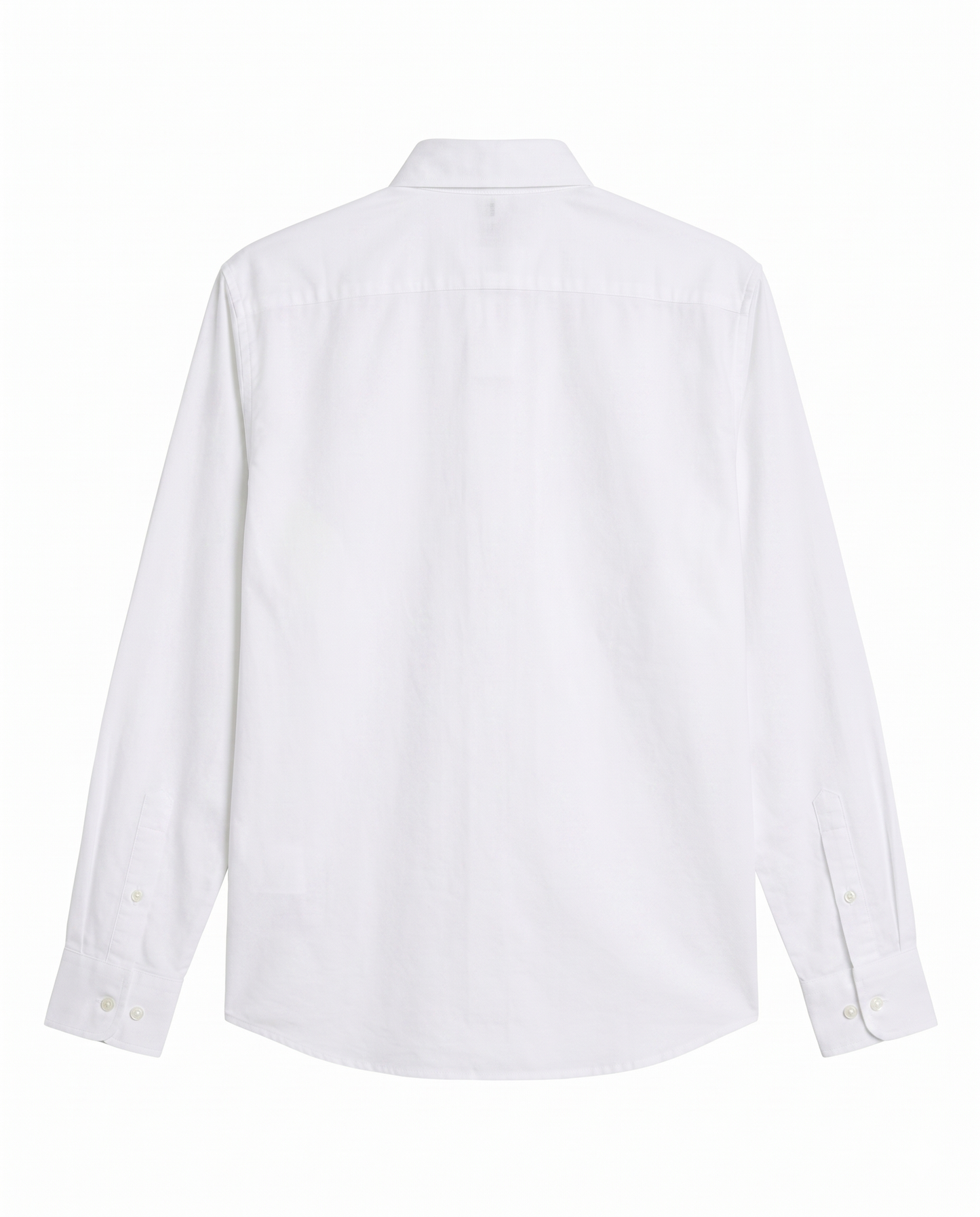 Button-up . Oxford shirt -White