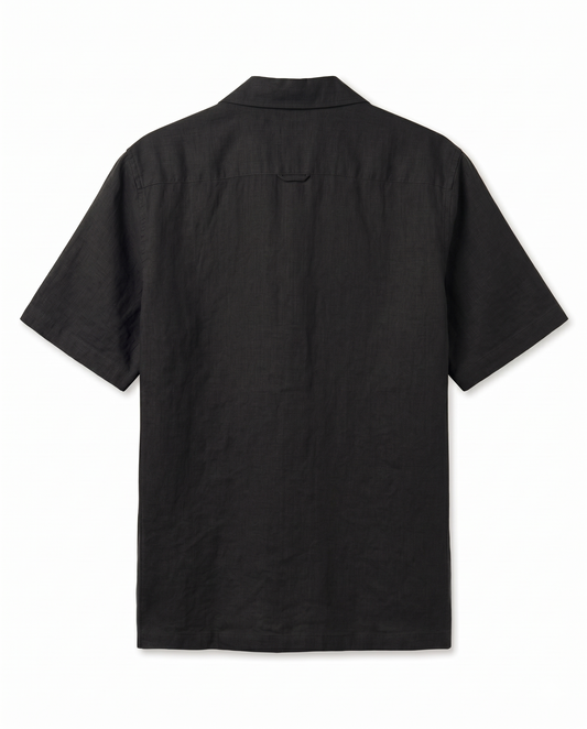 Relaxed Shirt – Old Money Style - black