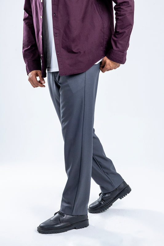 COTTON BLEND relaxed fit  TROUSERS