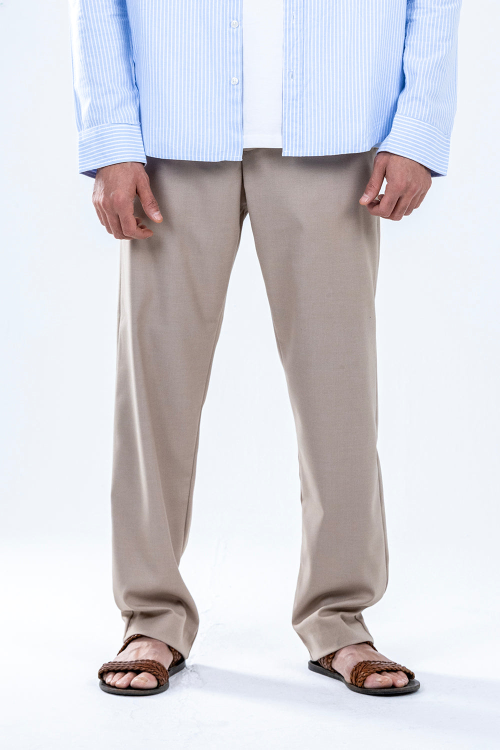 Relaxed fit trouser -Beige