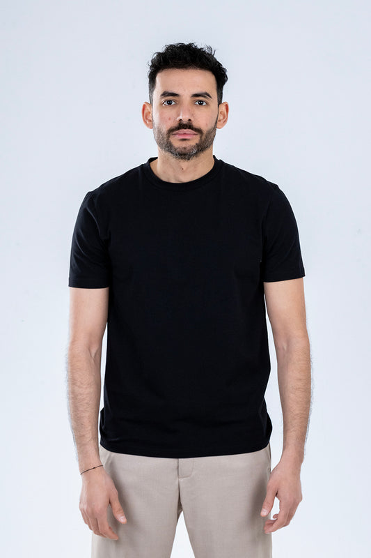 jersey t-shirt 100% premium cotton - Black