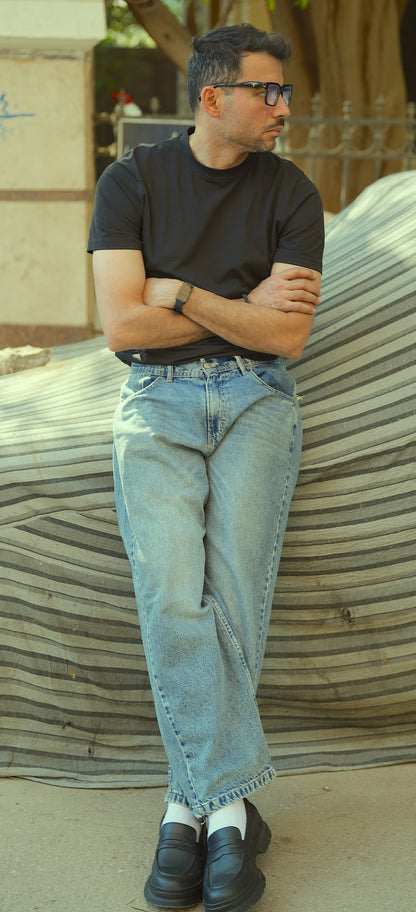 jersey t-shirt 100% premium cotton - Black