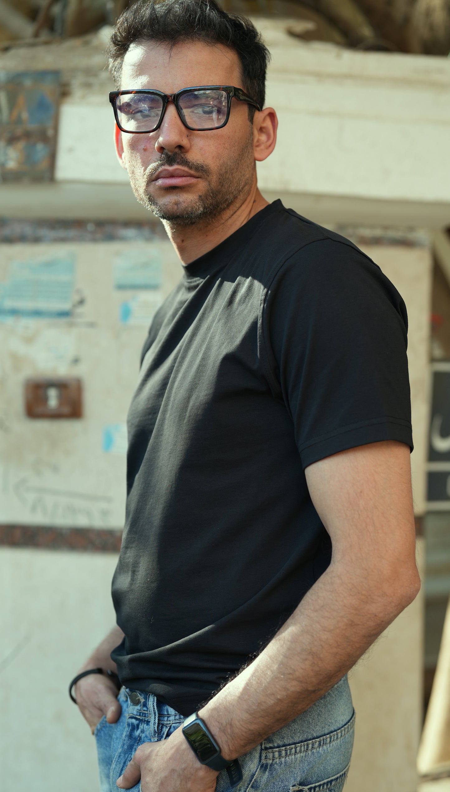 jersey t-shirt 100% premium cotton - Black