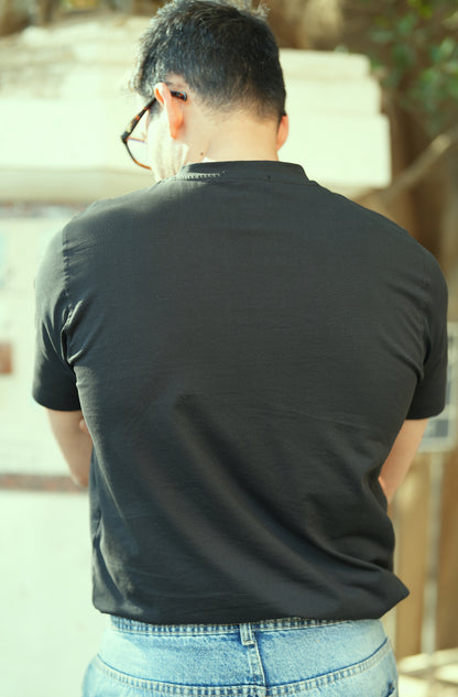 jersey t-shirt 100% premium cotton - Black