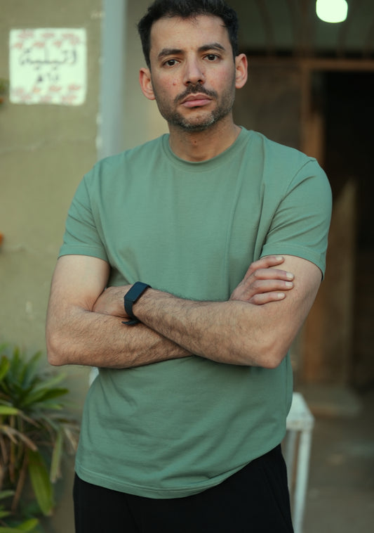 jersey t-shirt 100% premium cotton - Olive