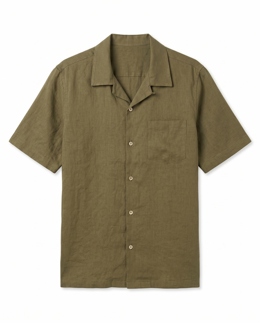 Relaxed Shirt – Old Money Style - olive