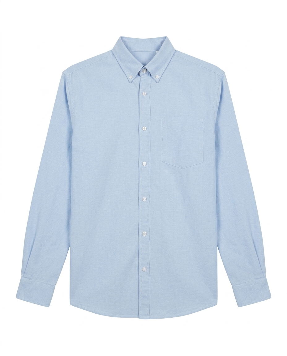 Button-up . Oxford shirt - baby Blue