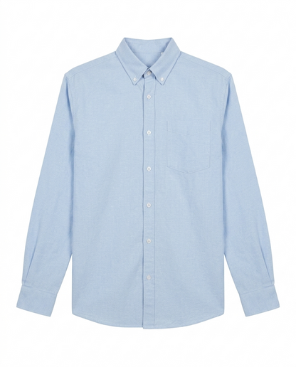 Button-up . Oxford shirt - baby Blue