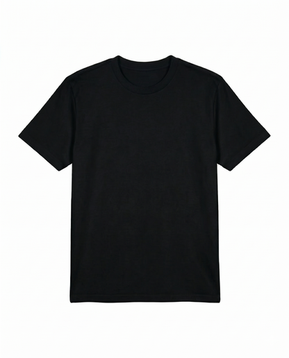 jersey t-shirt 100% premium cotton - Black