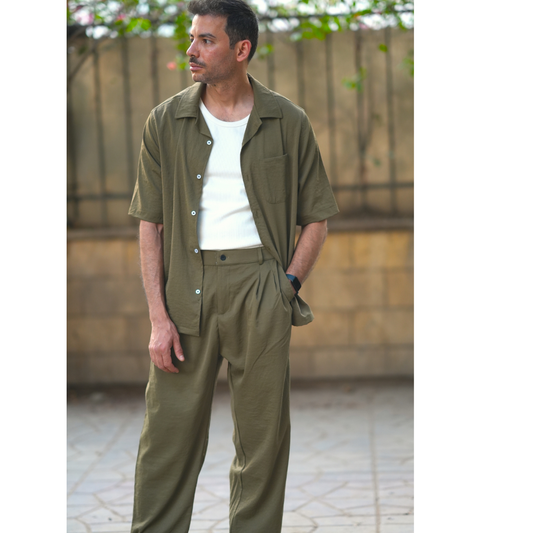 Assel Relaxed Summer Set - Olive